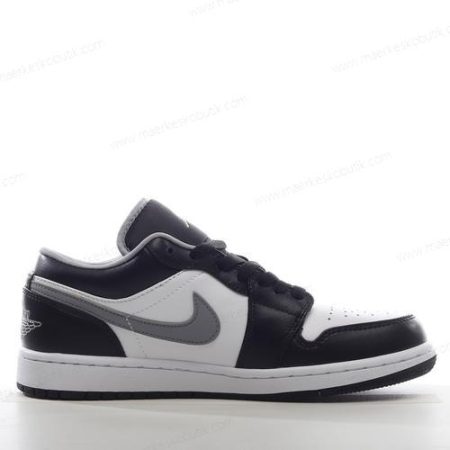 Billige Sko Nike Air Jordan 1 Low ‘Sort Grå Hvid’ 553558-040