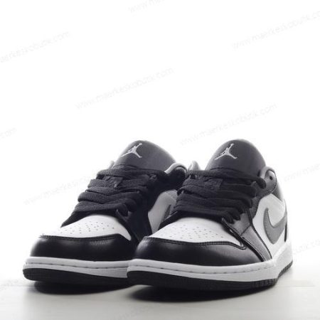 Billige Sko Nike Air Jordan 1 Low ‘Sort Grå Hvid’ 553558-040