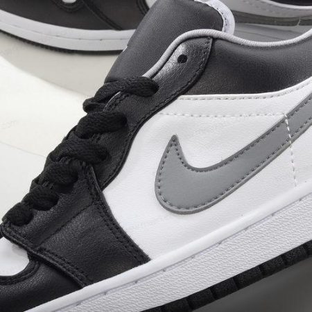 Billige Sko Nike Air Jordan 1 Low ‘Sort Grå Hvid’ 553558-040