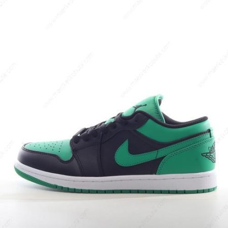 Billige Sko Nike Air Jordan 1 Low ‘Sort Grøn Hvid’ 553560-065