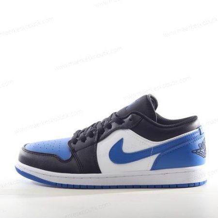 Billige Sko Nike Air Jordan 1 Low ‘Sort Hvid Kongeblå’ 553558-140