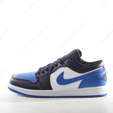 Billige Sko Nike Air Jordan 1 Low ‘Sort Hvid Kongeblå’ 553558-140