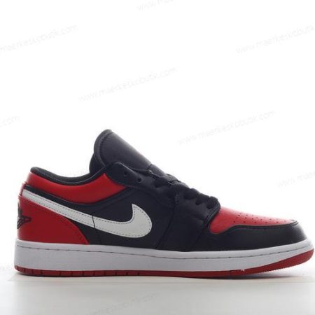 Billige Sko Nike Air Jordan 1 Low ‘Sort Hvid Rød’ 553560-066