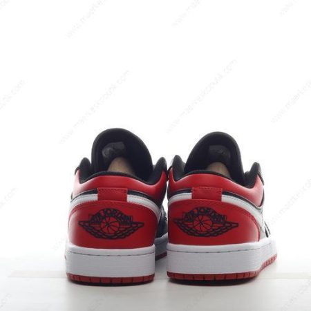 Billige Sko Nike Air Jordan 1 Low ‘Sort Hvid Rød’ 553560-066