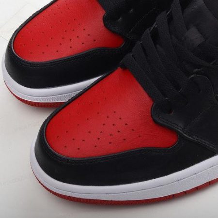 Billige Sko Nike Air Jordan 1 Low ‘Sort Hvid Rød’ 553560-066