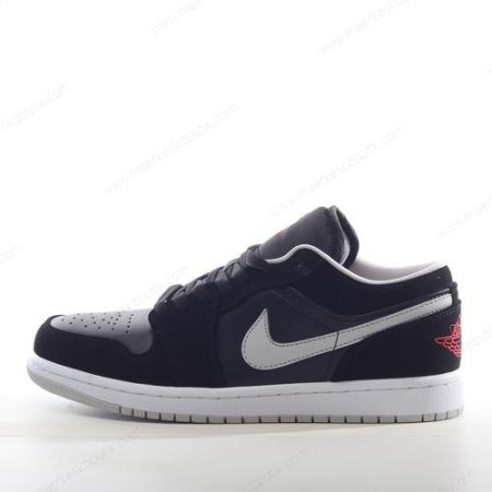 Billige Sko Nike Air Jordan 1 Low ‘Sort Rød Grå Hvid’ 553558-032