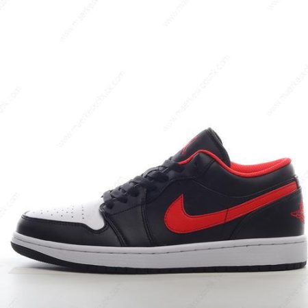 Billige Sko Nike Air Jordan 1 Low ‘Sort Rød Hvid’ 553558-063