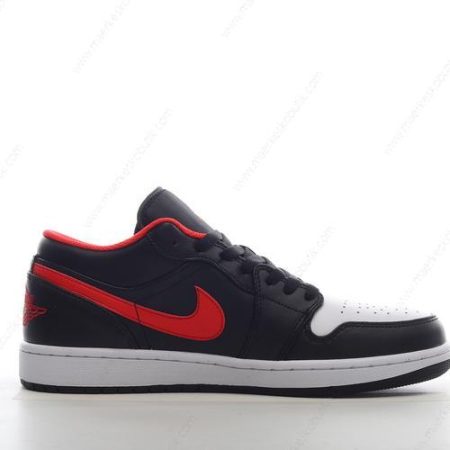 Billige Sko Nike Air Jordan 1 Low ‘Sort Rød Hvid’ 553558-063