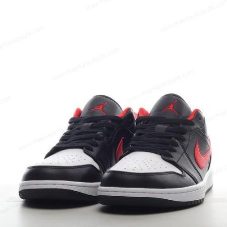 Billige Sko Nike Air Jordan 1 Low ‘Sort Rød Hvid’ 553558-063