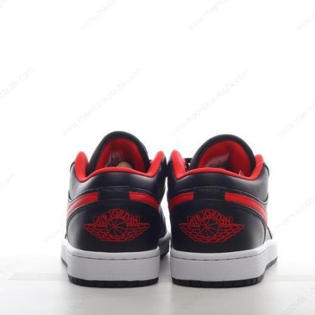 Billige Sko Nike Air Jordan 1 Low ‘Sort Rød Hvid’ 553558-063