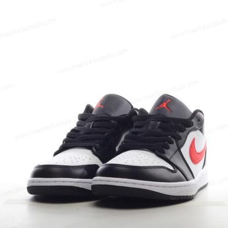 Billige Sko Nike Air Jordan 1 Low ‘Sort Rød Hvid’ 554724-075