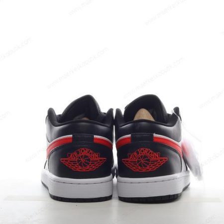 Billige Sko Nike Air Jordan 1 Low ‘Sort Rød Hvid’ 554724-075