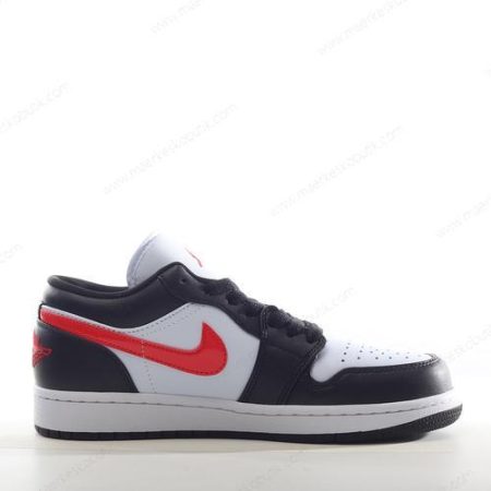 Billige Sko Nike Air Jordan 1 Low ‘Sort Rød Hvid’ DC0774-004