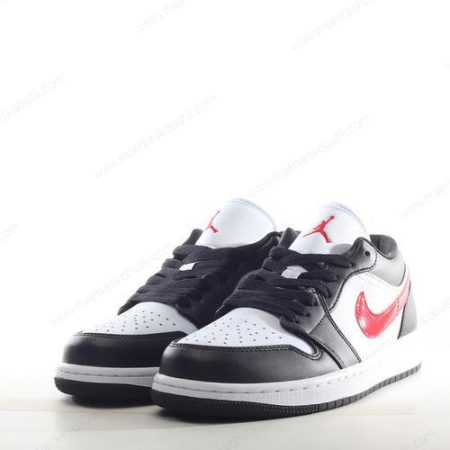 Billige Sko Nike Air Jordan 1 Low ‘Sort Rød Hvid’ DC0774-004