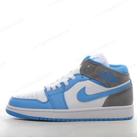 Billige Sko Nike Air Jordan 1 Mid ‘Blå Grå’ DX9276-100