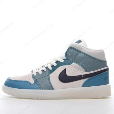 Billige Sko Nike Air Jordan 1 Mid ‘Blå Rød’ DM9601-200