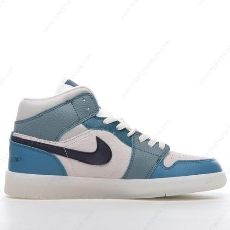 Billige Sko Nike Air Jordan 1 Mid ‘Blå Rød’ DM9601-200