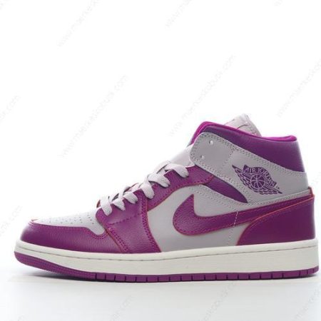 Billige Sko Nike Air Jordan 1 Mid ‘Grå Lilla’ BQ6472-501