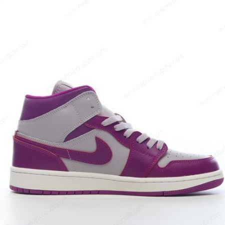 Billige Sko Nike Air Jordan 1 Mid ‘Grå Lilla’ BQ6472-501