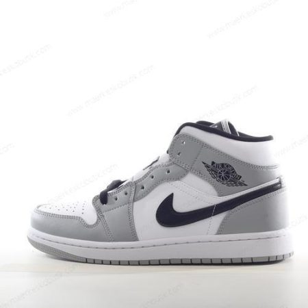 Billige Sko Nike Air Jordan 1 Mid ‘Grå Sort Hvid’ 554725-078