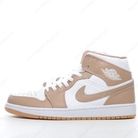 Billige Sko Nike Air Jordan 1 Mid ‘Gul Hvid’ 554724-271