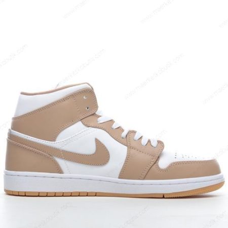 Billige Sko Nike Air Jordan 1 Mid ‘Gul Hvid’ 554724-271