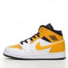 Billige Sko Nike Air Jordan 1 Mid ‘Guld Sort’ 554725-170