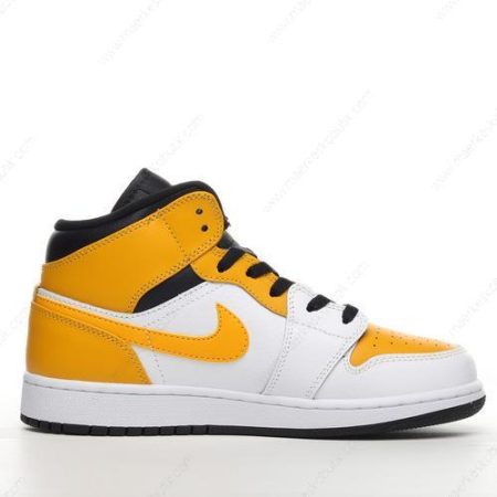 Billige Sko Nike Air Jordan 1 Mid ‘Guld Sort’ 554725-170