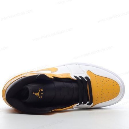 Billige Sko Nike Air Jordan 1 Mid ‘Guld Sort Hvid’ 554724-170