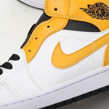 Billige Sko Nike Air Jordan 1 Mid ‘Guld Sort Hvid’ 554724-170