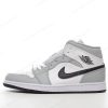 Billige Sko Nike Air Jordan 1 Mid ‘Hvid Grå’ BQ6472-015