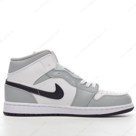 Billige Sko Nike Air Jordan 1 Mid ‘Hvid Grå’ BQ6472-015