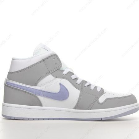 Billige Sko Nike Air Jordan 1 Mid ‘Hvid Grå’ BQ6472-105