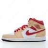 Billige Sko Nike Air Jordan 1 Mid ‘Hvid Rød’ 554724-201