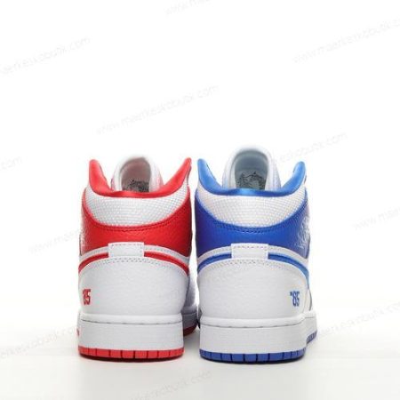 Billige Sko Nike Air Jordan 1 Mid ‘Hvid Rød’ DR6497-116