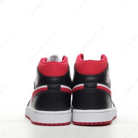 Billige Sko Nike Air Jordan 1 Mid ‘Hvid Sort’ 554724-122