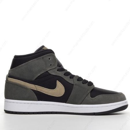 Billige Sko Nike Air Jordan 1 Mid ‘Oliven Sort’ BQ6472-030