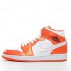 Billige Sko Nike Air Jordan 1 Mid ‘Orange Hvid’ DM3531-800