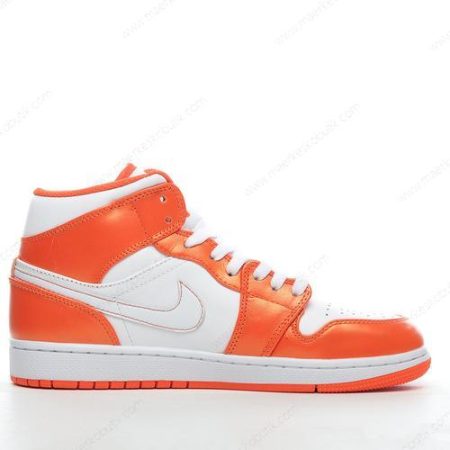 Billige Sko Nike Air Jordan 1 Mid ‘Orange Hvid’ DM3531-800