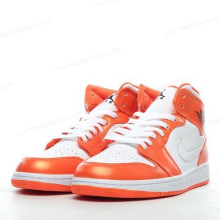 Billige Sko Nike Air Jordan 1 Mid ‘Orange Hvid’ DM3531-800