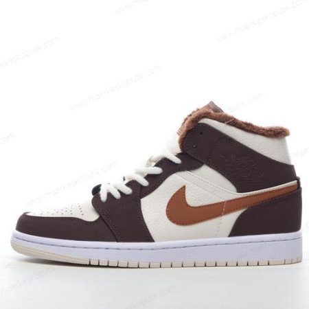 Billige Sko Nike Air Jordan 1 Mid SE ‘Brun Hvid’ DO6699-200