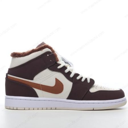 Billige Sko Nike Air Jordan 1 Mid SE ‘Brun Hvid’ DO6699-200