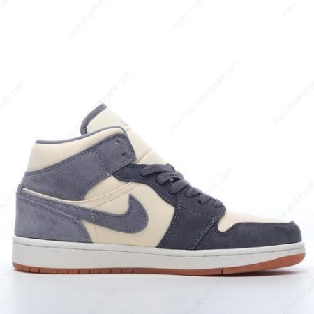 Billige Sko Nike Air Jordan 1 Mid SE ‘Grå Hvid Gul’ DN4281-100