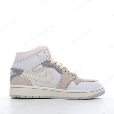 Billige Sko Nike Air Jordan 1 Mid SE ‘Hvid Grå’ DQ3724-100