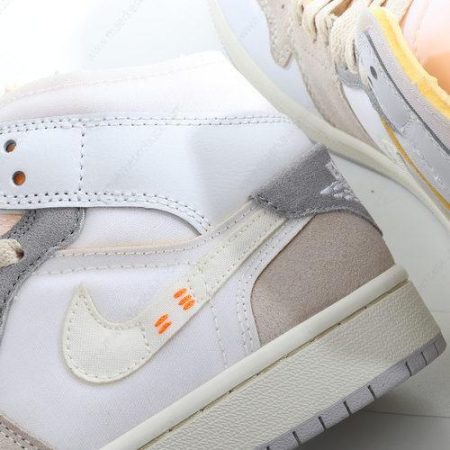 Billige Sko Nike Air Jordan 1 Mid SE ‘Hvid Grå’ DQ3724-100