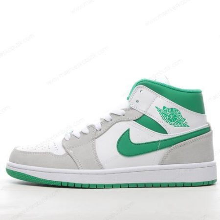 Billige Sko Nike Air Jordan 1 Mid SE ‘Hvid Grøn Grå’ DC7248-103