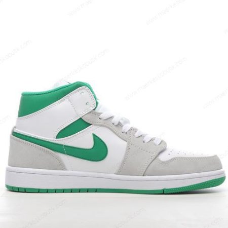 Billige Sko Nike Air Jordan 1 Mid SE ‘Hvid Grøn Grå’ DC7248-103