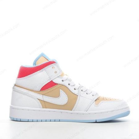 Billige Sko Nike Air Jordan 1 Mid SE ‘Hvid Rød Blå’ CZ0774-200