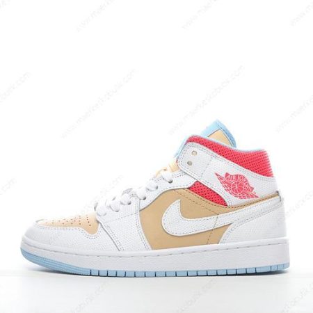 Billige Sko Nike Air Jordan 1 Mid SE ‘Hvid Rød Blå’ CZ0774-200