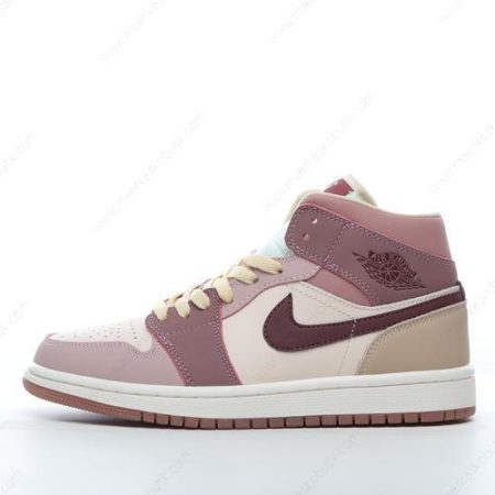 Billige Sko Nike Air Jordan 1 Mid SE ‘Pink Beige Rød’ DO7440-821